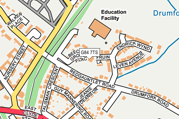 G84 7TS map - OS OpenMap – Local (Ordnance Survey) G84 7TS map - OS OpenMap – Local (Ordnance Survey)
