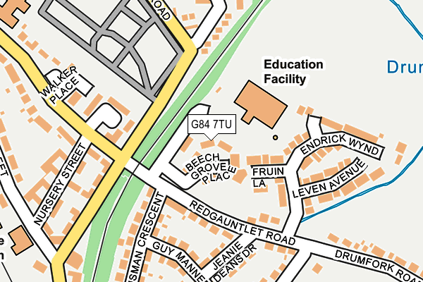 G84 7TU map - OS OpenMap – Local (Ordnance Survey) G84 7TU map - OS OpenMap – Local (Ordnance Survey)