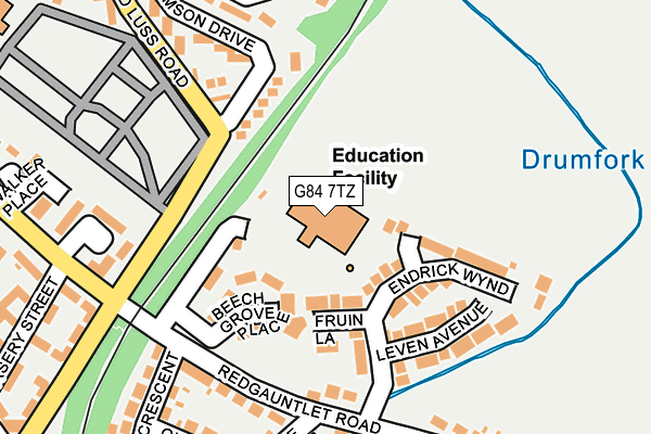 G84 7TZ map - OS OpenMap – Local (Ordnance Survey) G84 7TZ map - OS OpenMap – Local (Ordnance Survey)