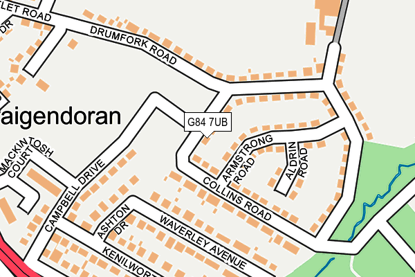 G84 7UB map - OS OpenMap – Local (Ordnance Survey) G84 7UB map - OS OpenMap – Local (Ordnance Survey)