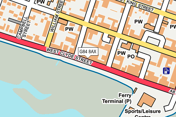 G84 8AX map - OS OpenMap – Local (Ordnance Survey) G84 8AX map - OS OpenMap – Local (Ordnance Survey)