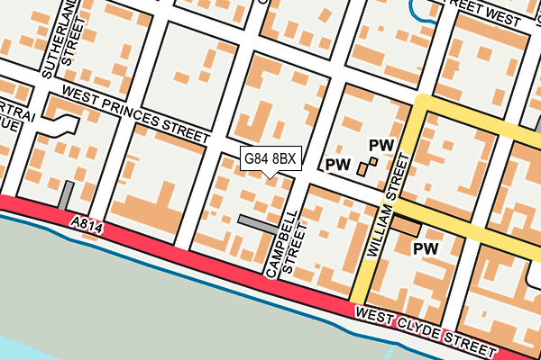 G84 8BX map - OS OpenMap – Local (Ordnance Survey)