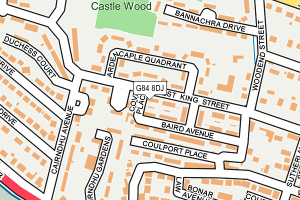 G84 8DJ map - OS OpenMap – Local (Ordnance Survey)