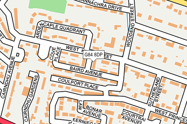 G84 8DP map - OS OpenMap – Local (Ordnance Survey) G84 8DP map - OS OpenMap – Local (Ordnance Survey)