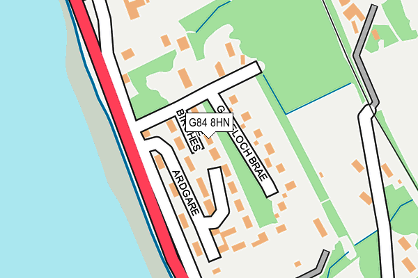 G84 8HN map - OS OpenMap – Local (Ordnance Survey) G84 8HN map - OS OpenMap – Local (Ordnance Survey)