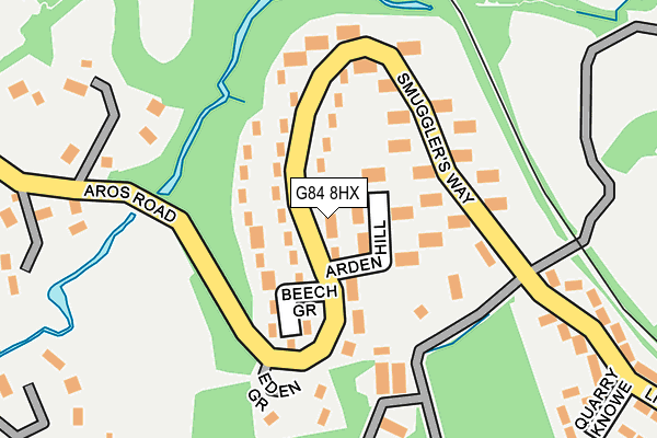 G84 8HX map - OS OpenMap – Local (Ordnance Survey) G84 8HX map - OS OpenMap – Local (Ordnance Survey)