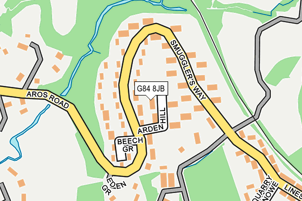 G84 8JB map - OS OpenMap – Local (Ordnance Survey) G84 8JB map - OS OpenMap – Local (Ordnance Survey)