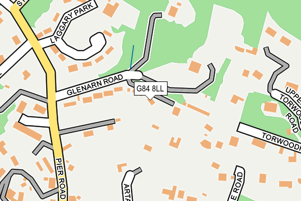 G84 8LL map - OS OpenMap – Local (Ordnance Survey) G84 8LL map - OS OpenMap – Local (Ordnance Survey)