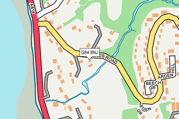 G84 8NJ map - OS OpenMap – Local (Ordnance Survey) G84 8NJ map - OS OpenMap – Local (Ordnance Survey)