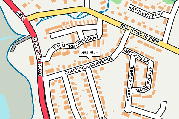 G84 8QE map - OS OpenMap – Local (Ordnance Survey) G84 8QE map - OS OpenMap – Local (Ordnance Survey)
