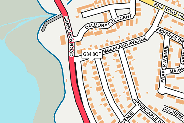 G84 8QF map - OS OpenMap – Local (Ordnance Survey) G84 8QF map - OS OpenMap – Local (Ordnance Survey)