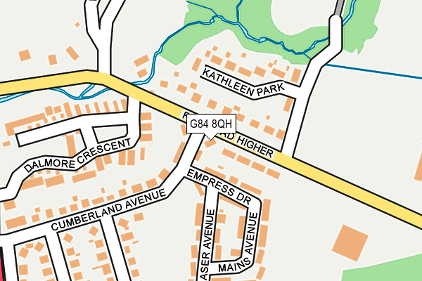 G84 8QH map - OS OpenMap – Local (Ordnance Survey) G84 8QH map - OS OpenMap – Local (Ordnance Survey)
