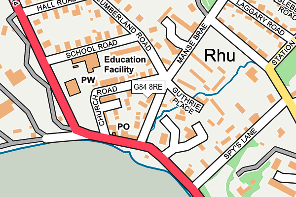 G84 8RE map - OS OpenMap – Local (Ordnance Survey)