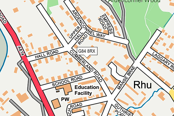 G84 8RX map - OS OpenMap – Local (Ordnance Survey) G84 8RX map - OS OpenMap – Local (Ordnance Survey)