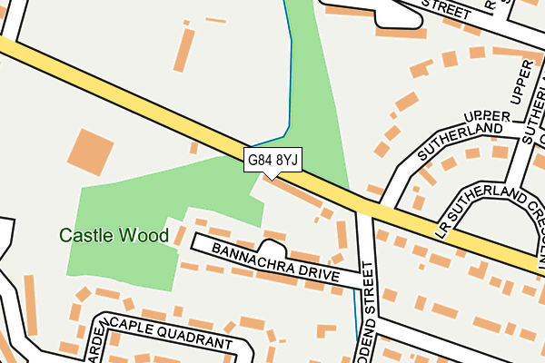 G84 8YJ map - OS OpenMap – Local (Ordnance Survey) G84 8YJ map - OS OpenMap – Local (Ordnance Survey)