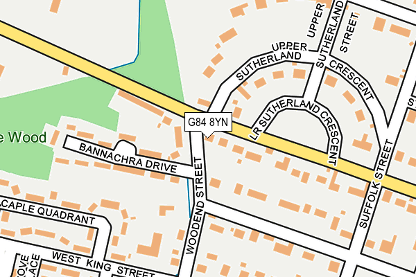 G84 8YN map - OS OpenMap – Local (Ordnance Survey) G84 8YN map - OS OpenMap – Local (Ordnance Survey)