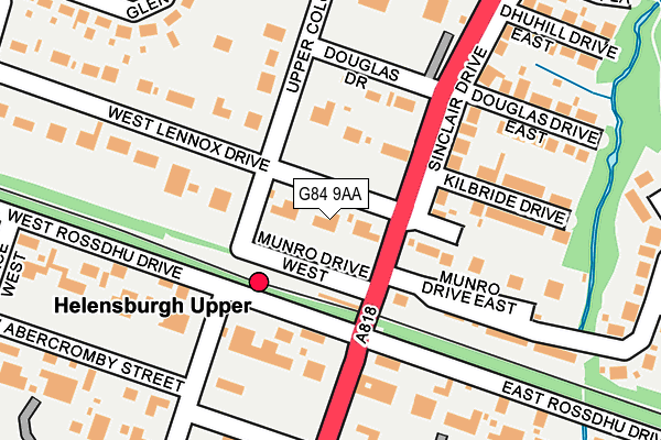 G84 9AA map - OS OpenMap – Local (Ordnance Survey) G84 9AA map - OS OpenMap – Local (Ordnance Survey)