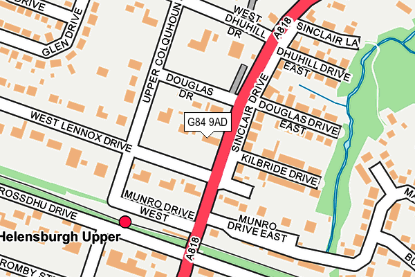 G84 9AD map - OS OpenMap – Local (Ordnance Survey) G84 9AD map - OS OpenMap – Local (Ordnance Survey)