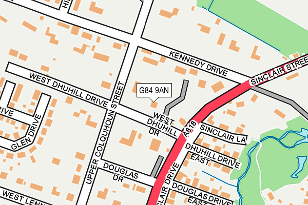 G84 9AN map - OS OpenMap – Local (Ordnance Survey) G84 9AN map - OS OpenMap – Local (Ordnance Survey)