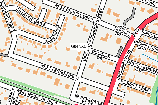 G84 9AQ map - OS OpenMap – Local (Ordnance Survey) G84 9AQ map - OS OpenMap – Local (Ordnance Survey)