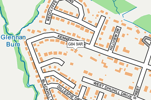 G84 9AR map - OS OpenMap – Local (Ordnance Survey) G84 9AR map - OS OpenMap – Local (Ordnance Survey)
