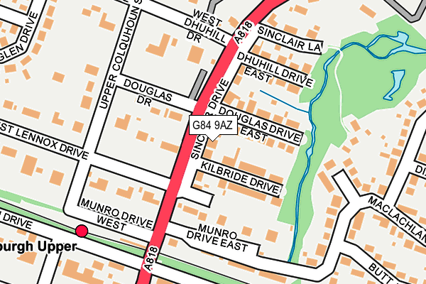 G84 9AZ map - OS OpenMap – Local (Ordnance Survey) G84 9AZ map - OS OpenMap – Local (Ordnance Survey)