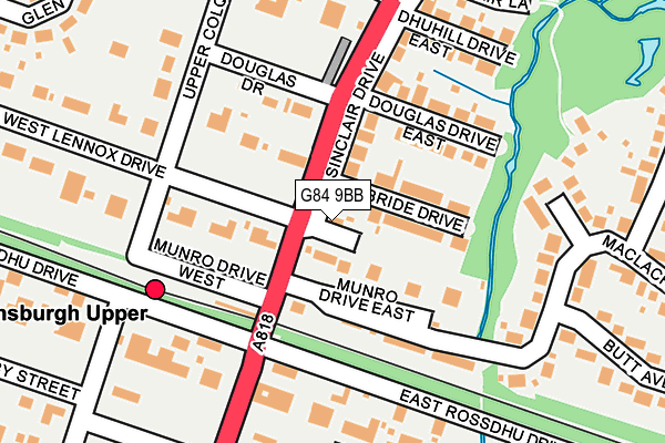 G84 9BB map - OS OpenMap – Local (Ordnance Survey) G84 9BB map - OS OpenMap – Local (Ordnance Survey)