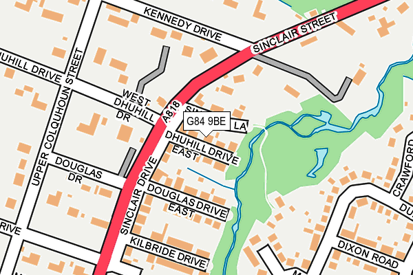 G84 9BE map - OS OpenMap – Local (Ordnance Survey) G84 9BE map - OS OpenMap – Local (Ordnance Survey)