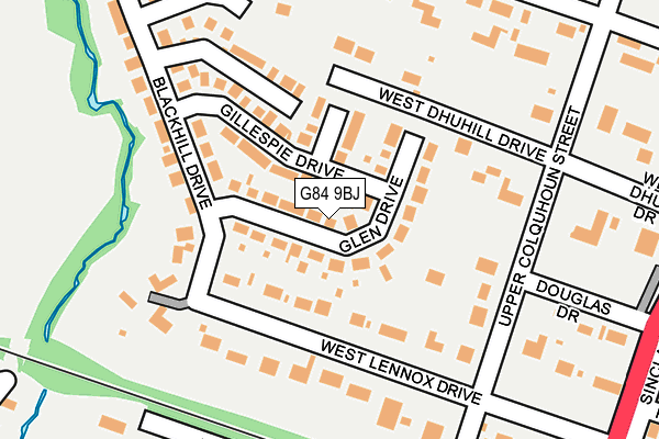 G84 9BJ map - OS OpenMap – Local (Ordnance Survey) G84 9BJ map - OS OpenMap – Local (Ordnance Survey)