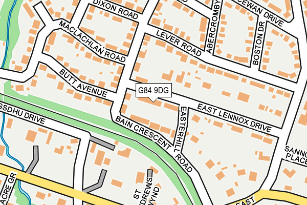 G84 9DG map - OS OpenMap – Local (Ordnance Survey) G84 9DG map - OS OpenMap – Local (Ordnance Survey)