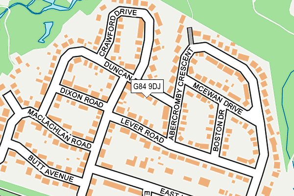 G84 9DJ map - OS OpenMap – Local (Ordnance Survey) G84 9DJ map - OS OpenMap – Local (Ordnance Survey)