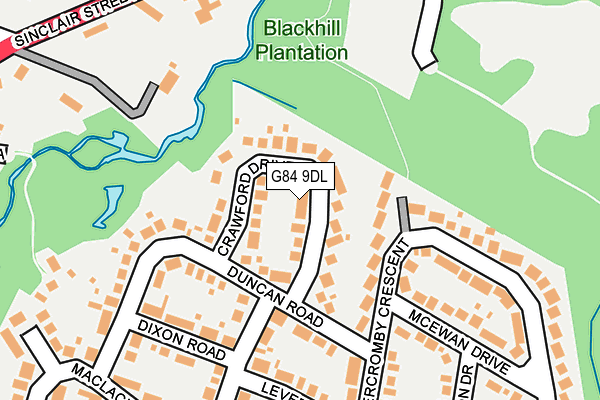 G84 9DL map - OS OpenMap – Local (Ordnance Survey)