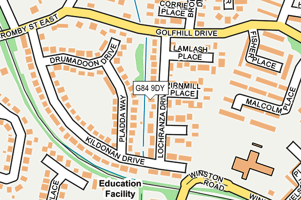 G84 9DY map - OS OpenMap – Local (Ordnance Survey) G84 9DY map - OS OpenMap – Local (Ordnance Survey)