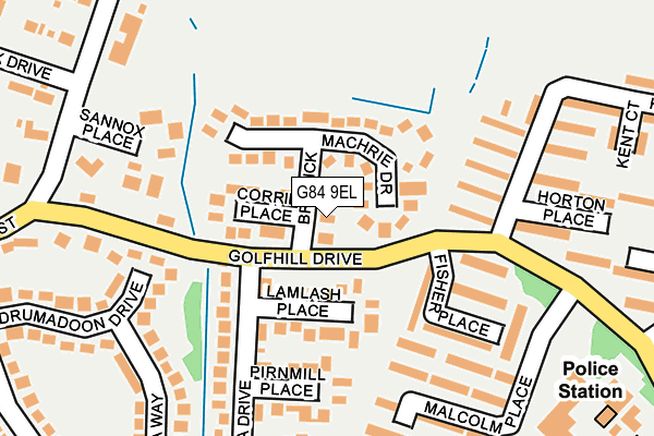 G84 9EL map - OS OpenMap – Local (Ordnance Survey) G84 9EL map - OS OpenMap – Local (Ordnance Survey)