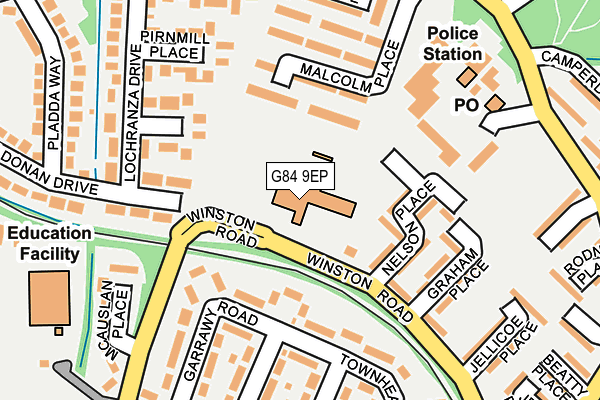 G84 9EP map - OS OpenMap – Local (Ordnance Survey) G84 9EP map - OS OpenMap – Local (Ordnance Survey)