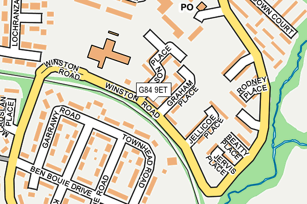 G84 9ET map - OS OpenMap – Local (Ordnance Survey) G84 9ET map - OS OpenMap – Local (Ordnance Survey)