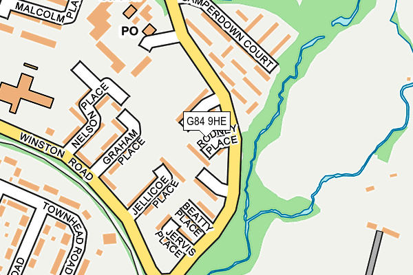 G84 9HE map - OS OpenMap – Local (Ordnance Survey) G84 9HE map - OS OpenMap – Local (Ordnance Survey)