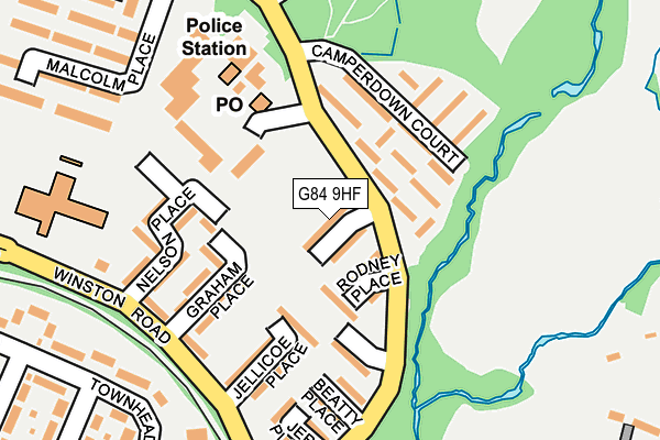 G84 9HF map - OS OpenMap – Local (Ordnance Survey) G84 9HF map - OS OpenMap – Local (Ordnance Survey)