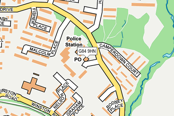 G84 9HN map - OS OpenMap – Local (Ordnance Survey) G84 9HN map - OS OpenMap – Local (Ordnance Survey)