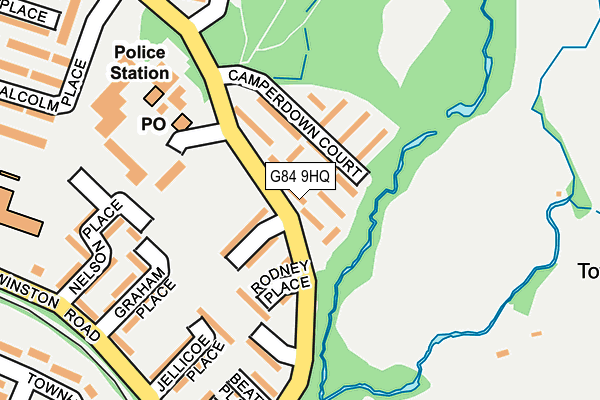 G84 9HQ map - OS OpenMap – Local (Ordnance Survey) G84 9HQ map - OS OpenMap – Local (Ordnance Survey)