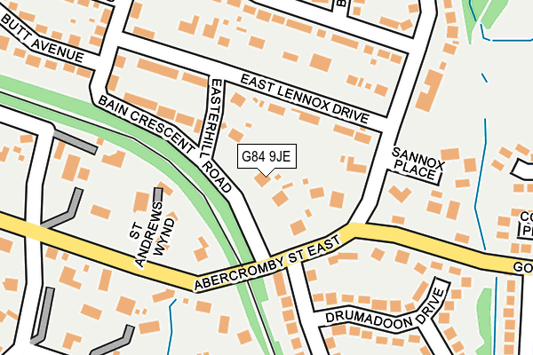 G84 9JE map - OS OpenMap – Local (Ordnance Survey) G84 9JE map - OS OpenMap – Local (Ordnance Survey)