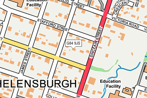 G84 9JS map - OS OpenMap – Local (Ordnance Survey)