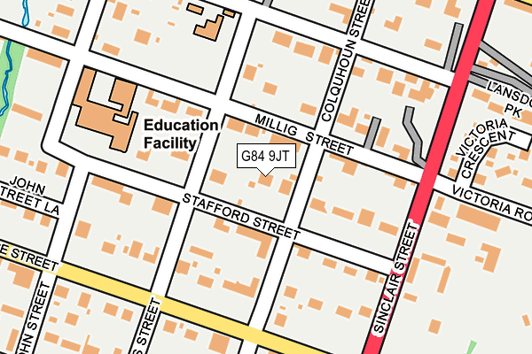 G84 9JT map - OS OpenMap – Local (Ordnance Survey)