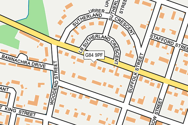 G84 9PF map - OS OpenMap – Local (Ordnance Survey) G84 9PF map - OS OpenMap – Local (Ordnance Survey)