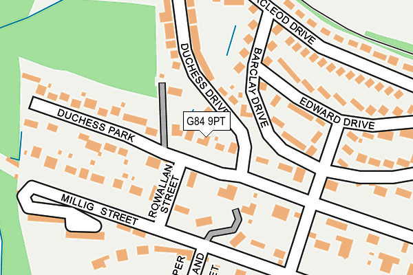 G84 9PT map - OS OpenMap – Local (Ordnance Survey) G84 9PT map - OS OpenMap – Local (Ordnance Survey)