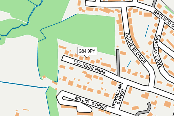 G84 9PY map - OS OpenMap – Local (Ordnance Survey) G84 9PY map - OS OpenMap – Local (Ordnance Survey)
