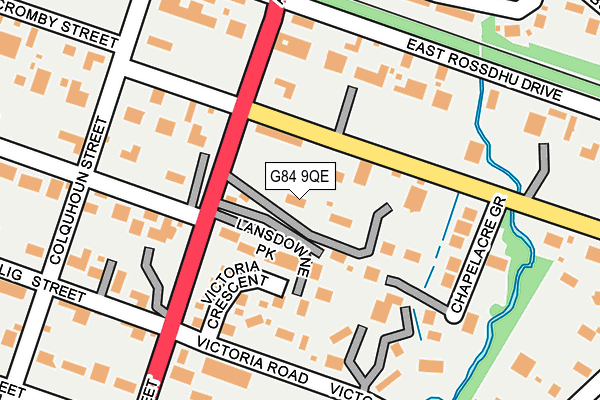 G84 9QE map - OS OpenMap – Local (Ordnance Survey) G84 9QE map - OS OpenMap – Local (Ordnance Survey)