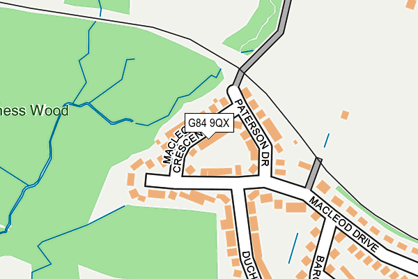 G84 9QX map - OS OpenMap – Local (Ordnance Survey) G84 9QX map - OS OpenMap – Local (Ordnance Survey)