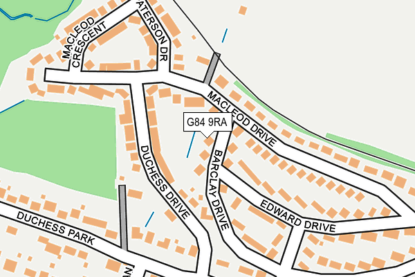 G84 9RA map - OS OpenMap – Local (Ordnance Survey) G84 9RA map - OS OpenMap – Local (Ordnance Survey)