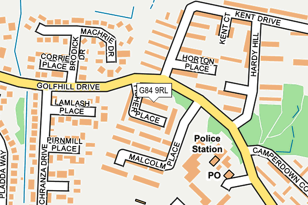 G84 9RL map - OS OpenMap – Local (Ordnance Survey) G84 9RL map - OS OpenMap – Local (Ordnance Survey)